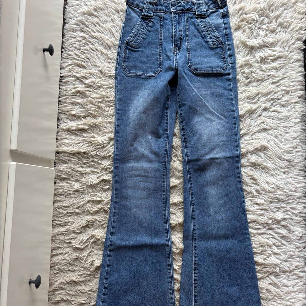 Classic Blue Flare Jeans for Women